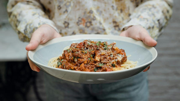 Rigatoni con ragú de carne - Wine.com.mx