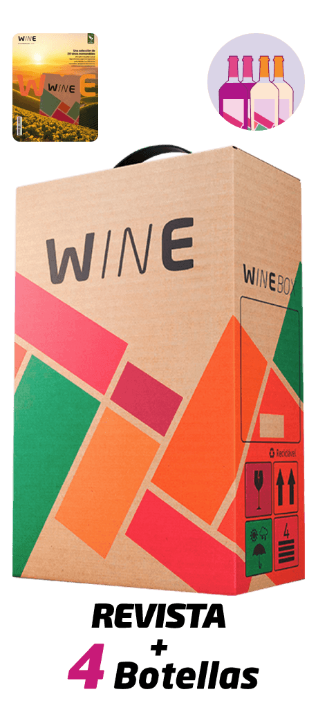 Winebox Bienvenidos Revista + 4 Botellas Plan Anual